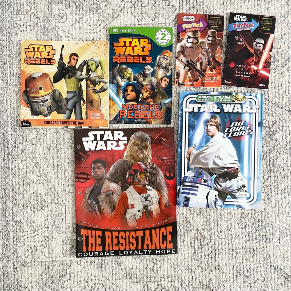 Star Wars bundle reading books activity coloring play pack folder Rebels